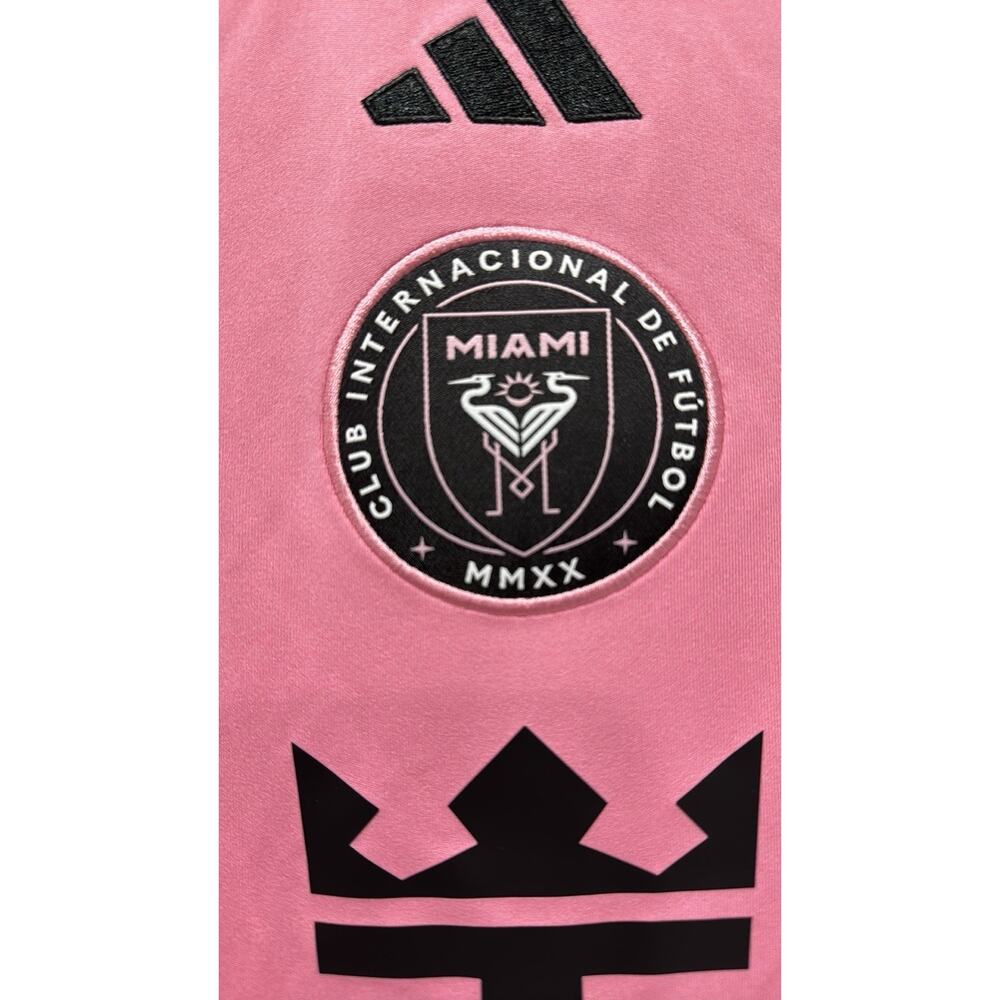 Adidas Men's Lionel Messi Pink Inter Miami CF 2024 Player Jersey - Size: XL